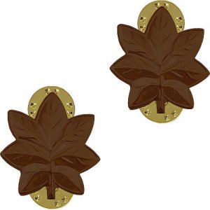 Navy Collar Device: Lieutenant Commander, brown metal
