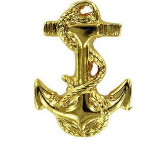 Navy Collar Device: Midshipman Third Class