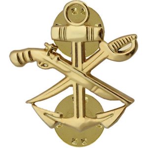 Navy Collar Device: Special Warfare Combat Craft Crew SWCC, gold