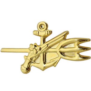 Navy Collar Device: Special Warfare Warrant Officer, gold