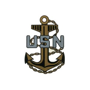 Navy Construction Hat Decal: E7 Chief Petty Officer