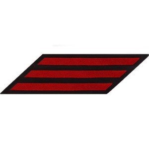 Navy CPO Hash Marks: Red on Blue Serge set of 3