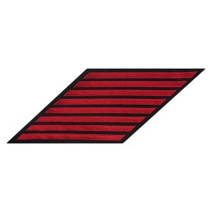 Navy CPO Hash Marks: Red on Blue Serge set of 8