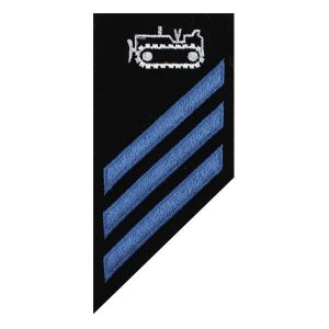 Navy E-3 Combo Rate: Equipment Operator on blue serge
