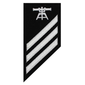 Navy E-3 Combo Rate: Fire Control Technician on blue serge