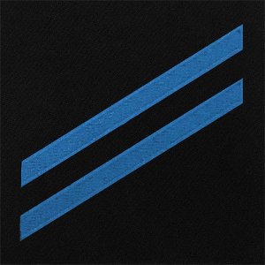 Navy E2 Rating Badge: Construction Apprentice, blue