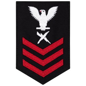 Navy E6 Female Rating Badge: Cryptologic Tech, Serge for Jumper