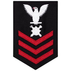 Navy E6 Female Rating Badge: Explosive Ordnance Disposal Tech, Serge for Jumper