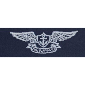 Navy Embroidered Badge: Air Warfare, embroidered on coverall