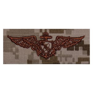 Navy Embroidered Badge: Astronaut, Desert Digital