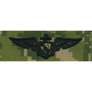 Navy Embroidered Badge: Astronaut, Woodland Digital NWUIII