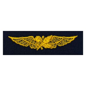 Navy Embroidered Badge: Aviation Supply Officer, coverall
