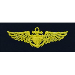 Navy Embroidered Badge: Aviator, embroidered on coverall