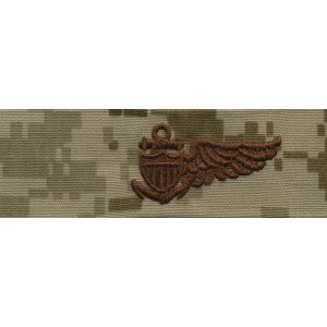 Navy Embroidered Badge: Balloon Pilot, Desert Digital