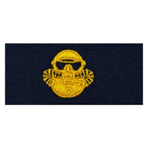 Navy Embroidered Badge: Combatant Diver, embroidered on coverall
