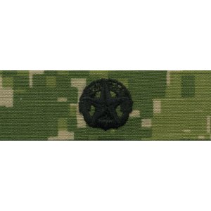 Navy Embroidered Badge: Command At Sea, Woodland Digital