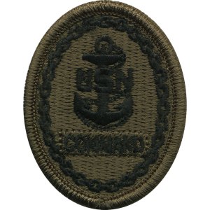 Navy Embroidered Badge: Command E-7, Woodland Digital