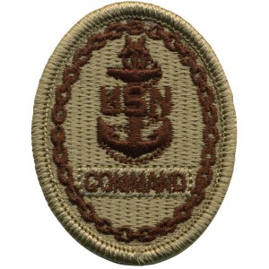 Navy Embroidered Badge: Command E-8, Desert Digital