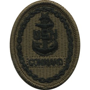 Navy Embroidered Badge: Command E-8, Woodland Digital