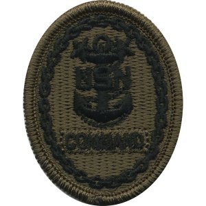 Navy Embroidered Badge: Command E-9, Woodland Digital