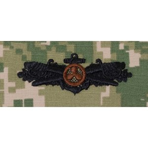 Navy Embroidered Badge: Engineering Duty Officer, Woodland Digital