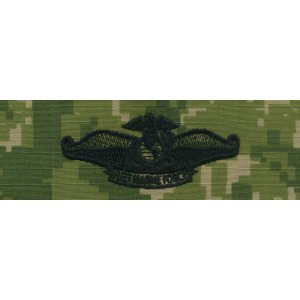 Navy Embroidered Badge: Fleet Marine Force Chaplain, Woodland Digital