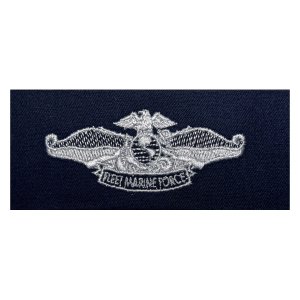 Navy Embroidered Badge: Fleet Marine Force, embroidered on coverall