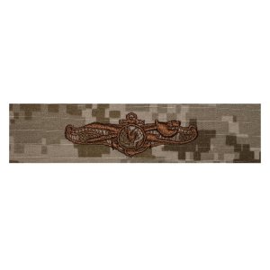 Navy Embroidered Badge: Information Dominance Warfare Enlisted, Desert Digital