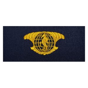 Navy Embroidered Badge: IUSS Officer, embroidered on coverall