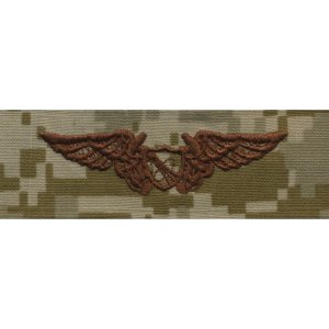 Navy Embroidered Badge: N.F.O. Astronaut, Desert Digital