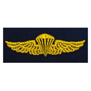 Navy Embroidered Badge: Parachutist, embroidered on coverall