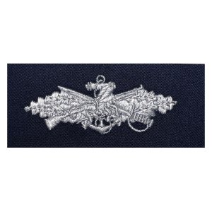 Navy Embroidered Badge: Seabee Combat Warfare Enlisted, coverall