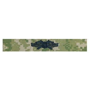 Navy Embroidered Badge: Security Forces Basic Specialist, Woodland Digital