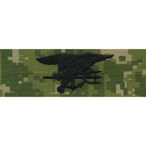 Navy Embroidered Badge: Special Warfare, Woodland Digital