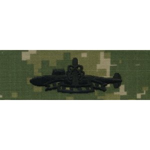 Navy Embroidered Badge: SSBN Deterrent Patrol, Woodland Digital