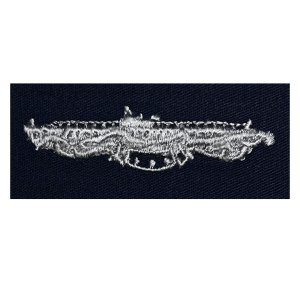 Navy Embroidered Badge: Submarine Combat Patrol, coverall