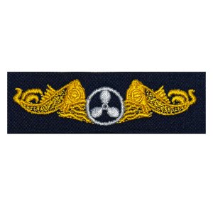 Navy Embroidered Badge: Submarine Engineering Duty, coverall