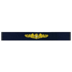 Navy Embroidered Badge: Submarine Medical, embroidered on coverall