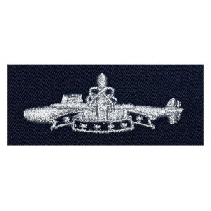 Navy Embroidered Badge: Submarine SSBN Deterrent Patrol, coverall