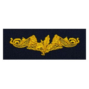 Navy Embroidered Badge: Submarine Supply, embroidered on coverall