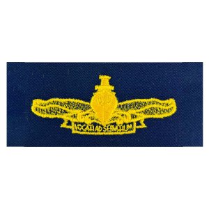 Navy Embroidered Badge: Surface Chaplain Officer, embroidered on coverall