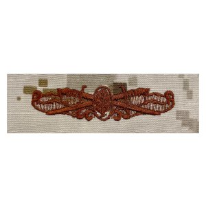 Navy Embroidered Badge: Surface Warfare Medical Service, Desert Digital