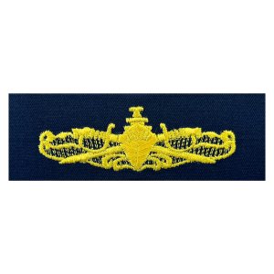 Navy Embroidered Badge: Surface Warfare Officer, coverall
