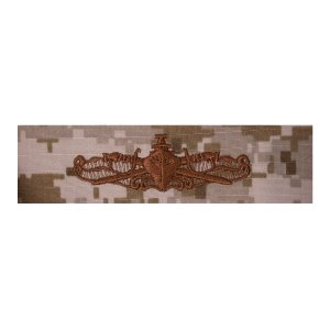 Navy Embroidered Badge: Surface Warfare Officer, Desert Digital