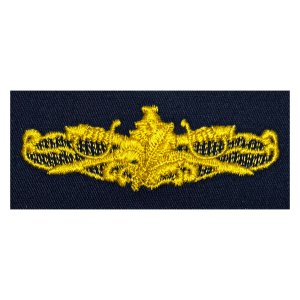 Navy Embroidered Badge: Surface Warfare Supply Officer, coverall