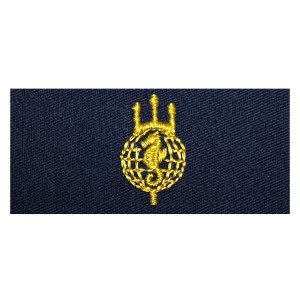 Navy Embroidered Collar Device: Acoustic Technician, coverall
