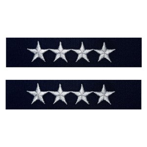 Navy Embroidered Collar Device: Admiral, embroidered on coverall