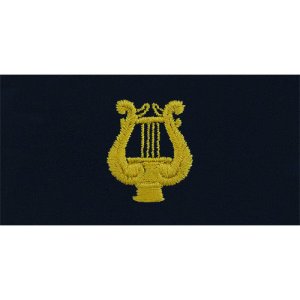 Navy Embroidered Collar Device: Band Leader, embroidered on coverall