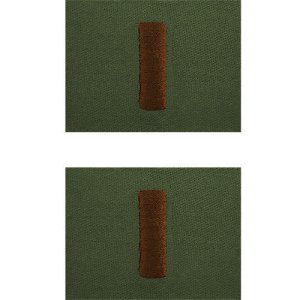 Navy Embroidered Collar Device: Ensign, embroidered on Subdued