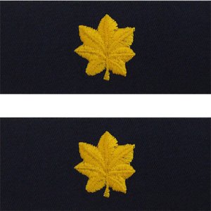 Navy Embroidered Collar Device: Lieutenant Commander, coverall